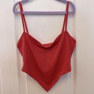 V-cut Coral Tank top